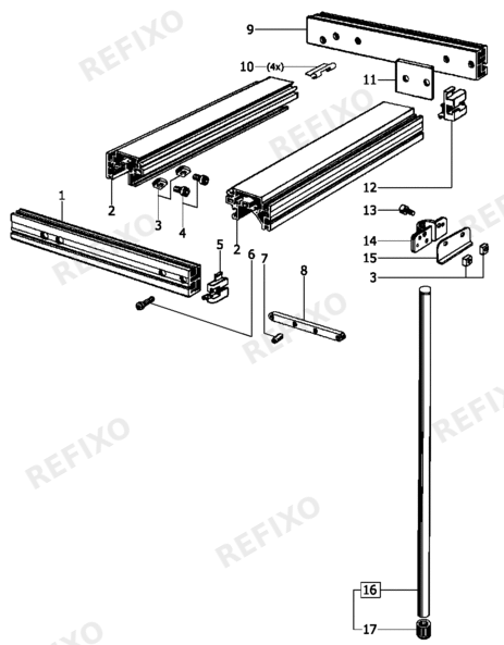 Деталировка Festool VerbreiterungVerlängerung 484132 — схема запчастей в разборе