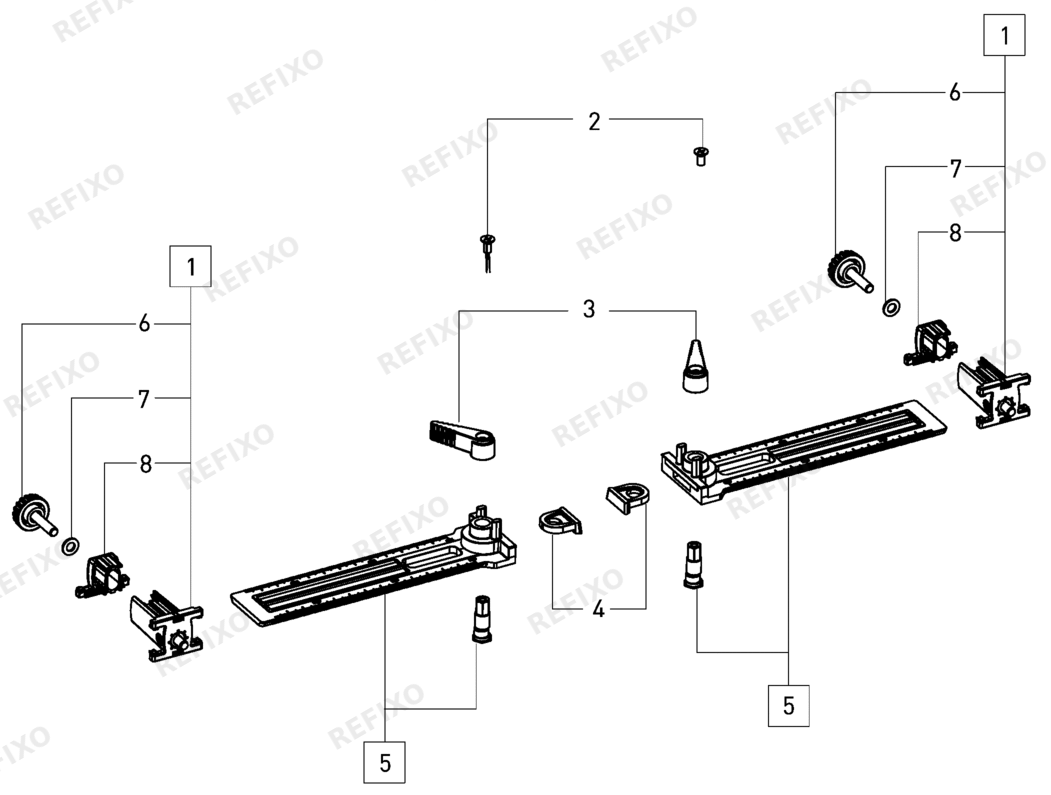Деталировка Festool Queranschlag - Queranschlag QA-DF 500700 498590 — схема запчастей в разборе