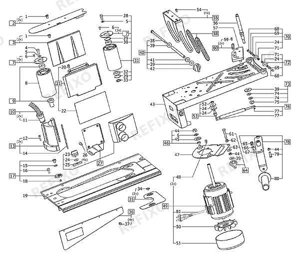 Деталировка Festool CMS-MOD-BS 120 - Modul 570244 — схема запчастей в разборе