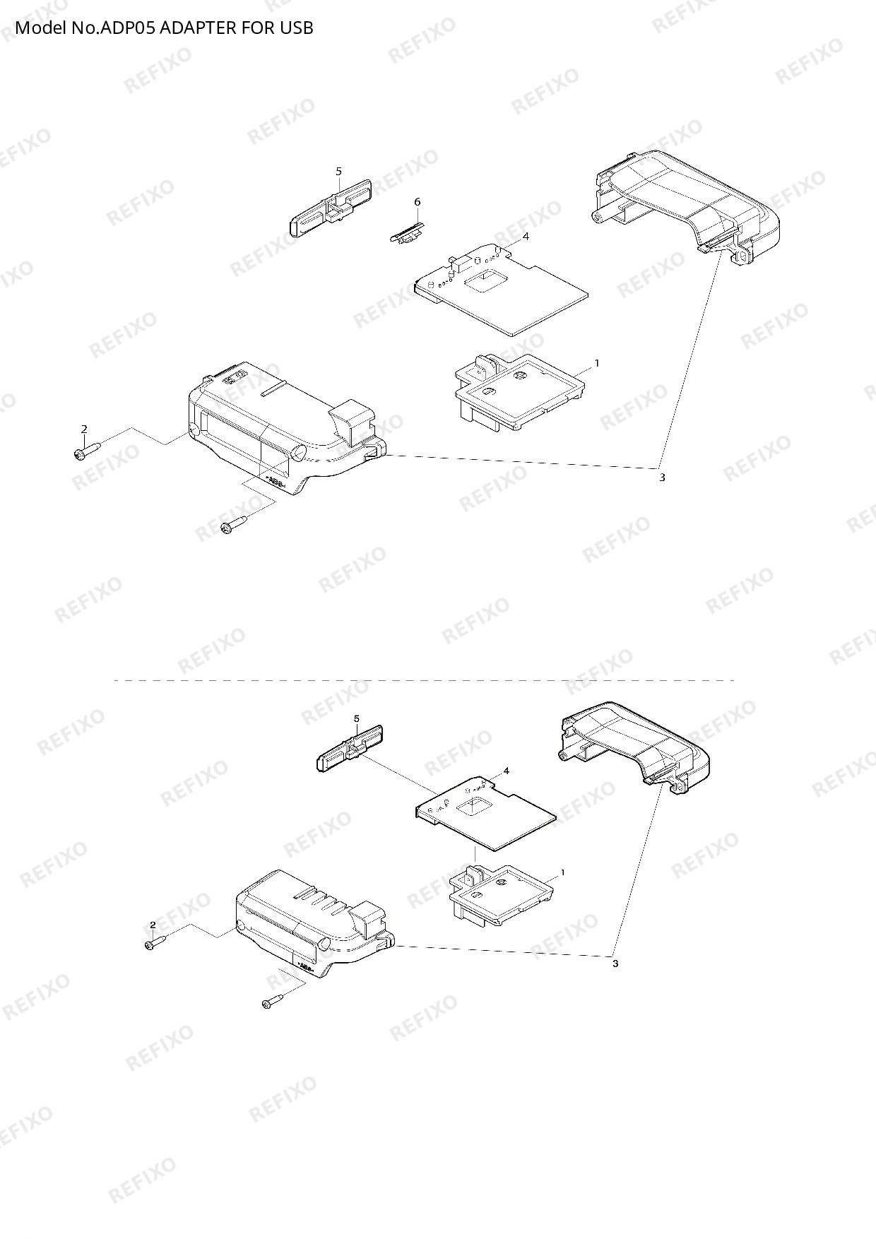 Деталировка MAKITA ADP05 — схема запчастей в разборе