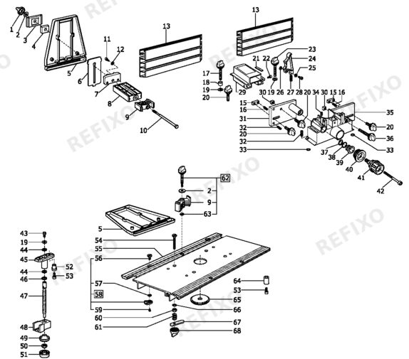 Деталировка Festool BASIS 6 A 490056 — схема запчастей в разборе