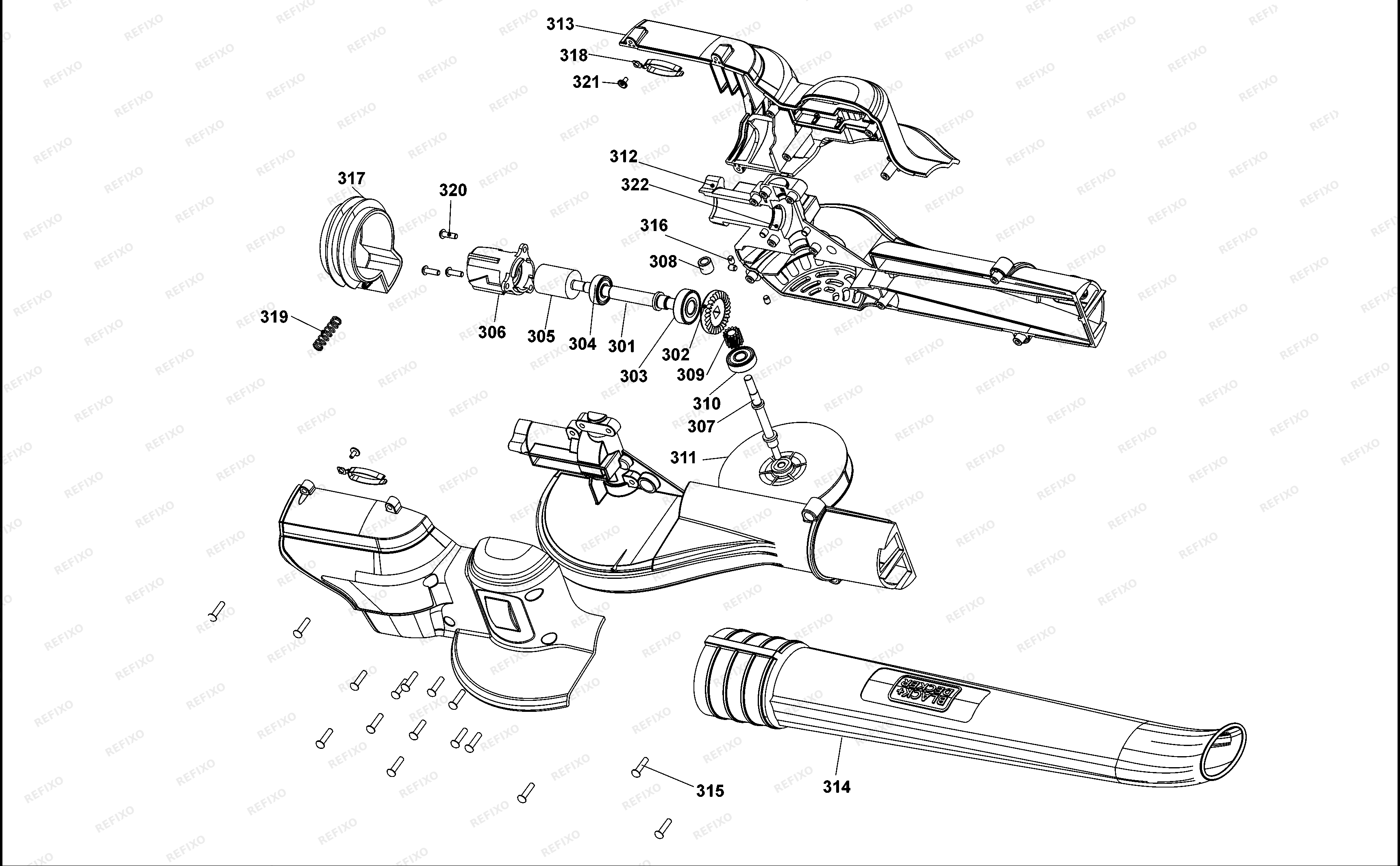 Black&Decker ПРИСПОСОБЛЕНИЕ BCASBL71B — схема запчастей