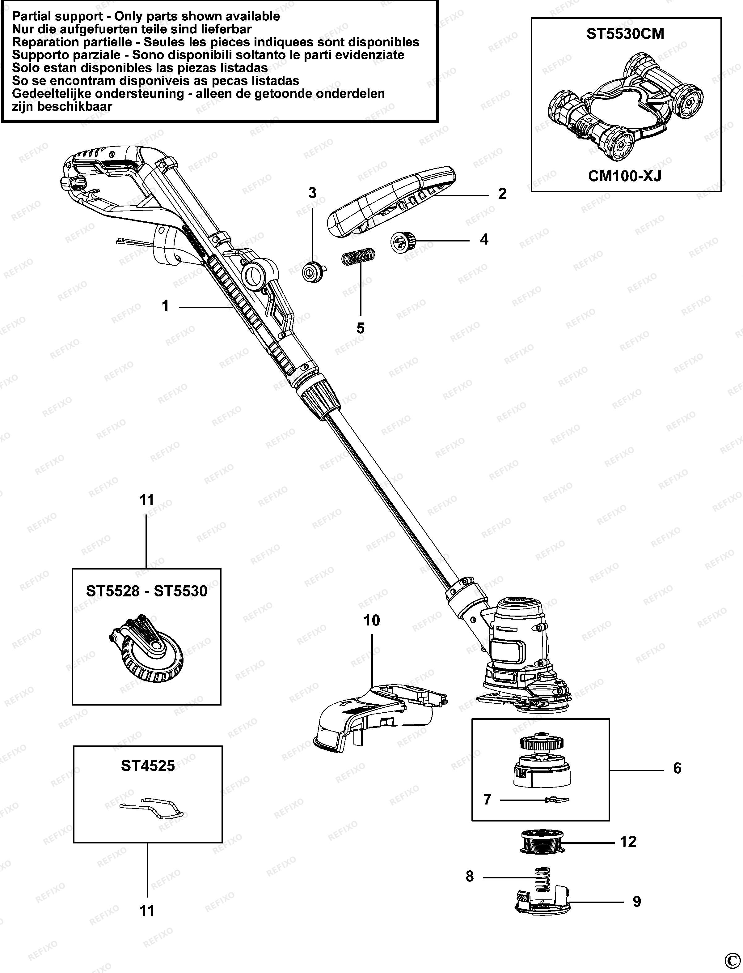 Black&Decker Ð¢Ð ÐÐÐÐÐ BDT555KIT — схема запчастей