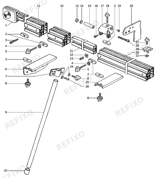 Деталировка Festool Kappanschlag 489676 — схема запчастей в разборе