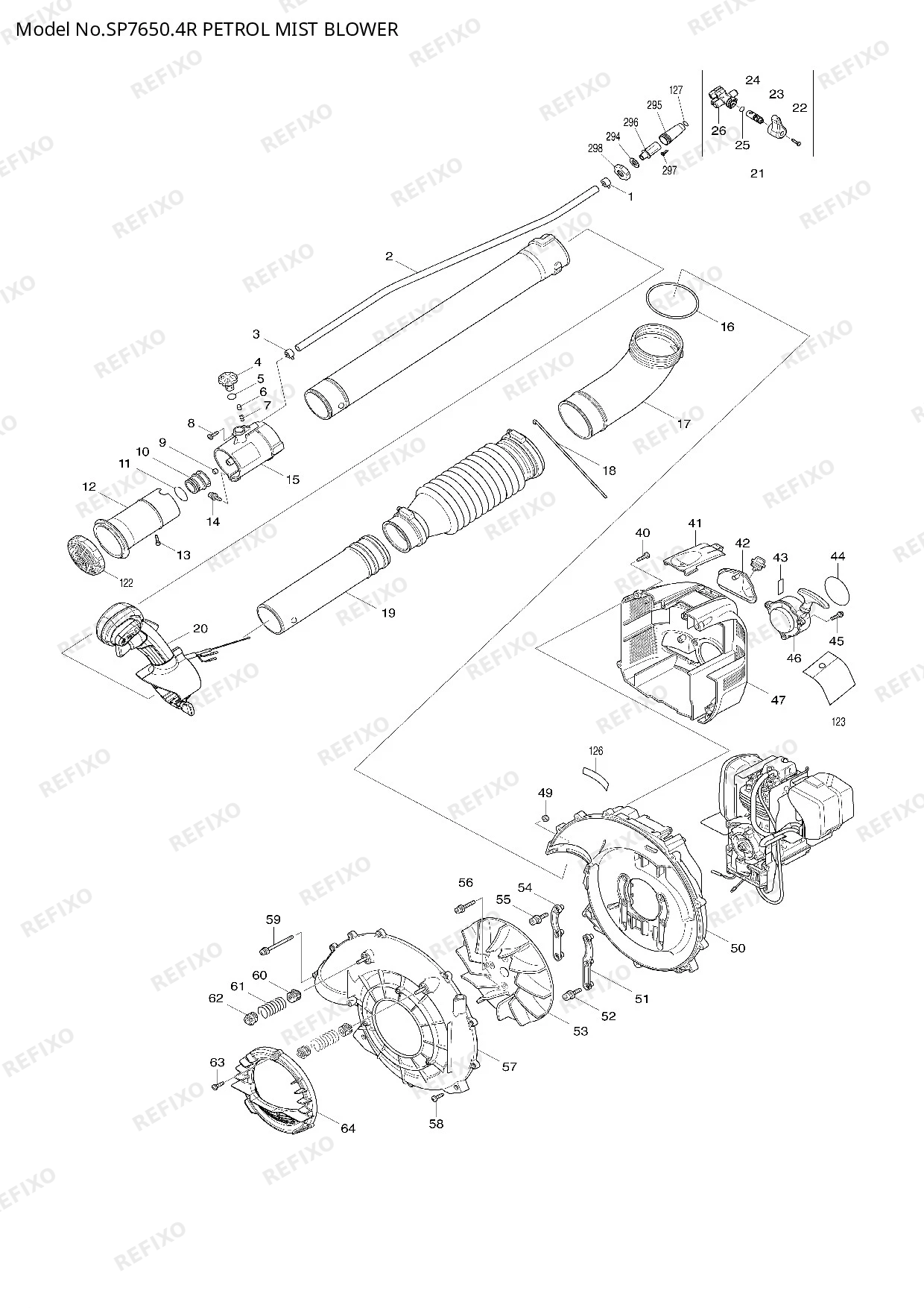Деталировка MAKITA SP7650.4R — схема запчастей в разборе