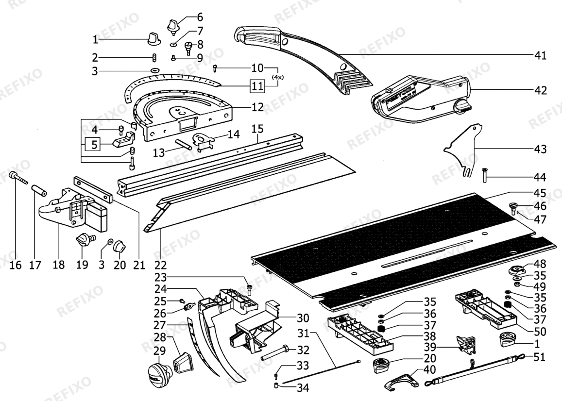 Деталировка Festool Basis-TS 55 - Modulträger 493955 — схема запчастей в разборе