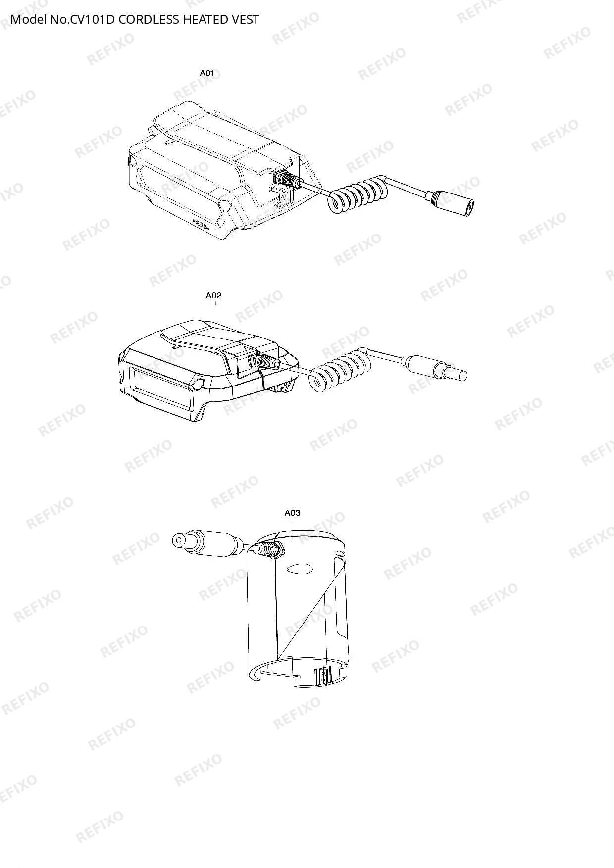 Деталировка MAKITA CV101D — схема запчастей в разборе