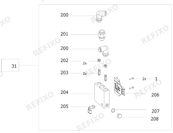 Деталировка Festool Zeichnung 6 — схема запчастей в разборе