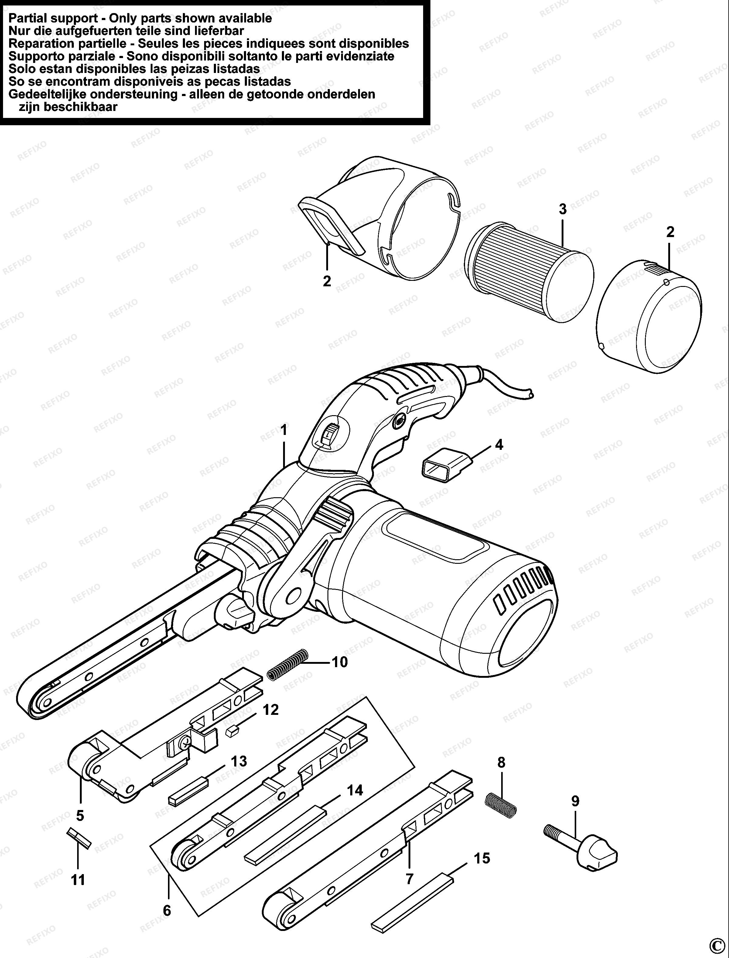 Black&Decker ЭЛЕКТРИЧЕСКИЙ НАПИЛЬНИК KA902E — схема запчастей