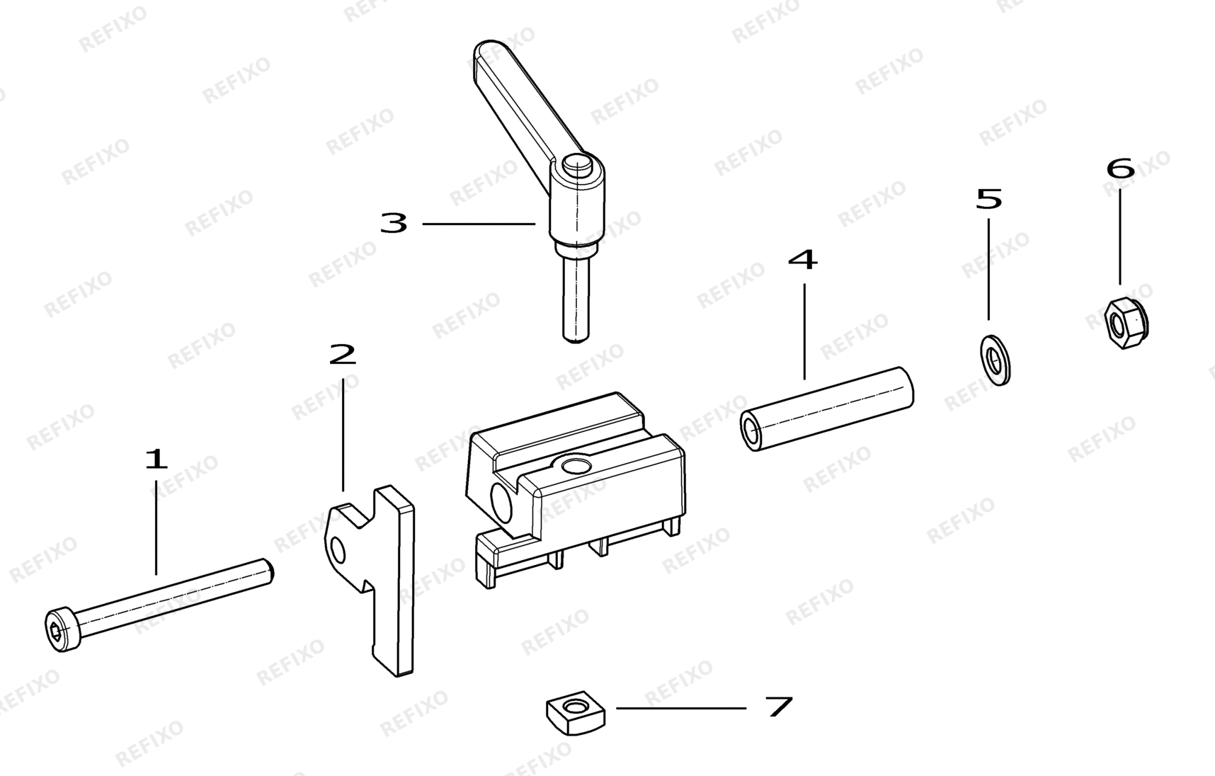 Деталировка Festool ANSCHLAGREITER MFT-AR 490555 — схема запчастей в разборе