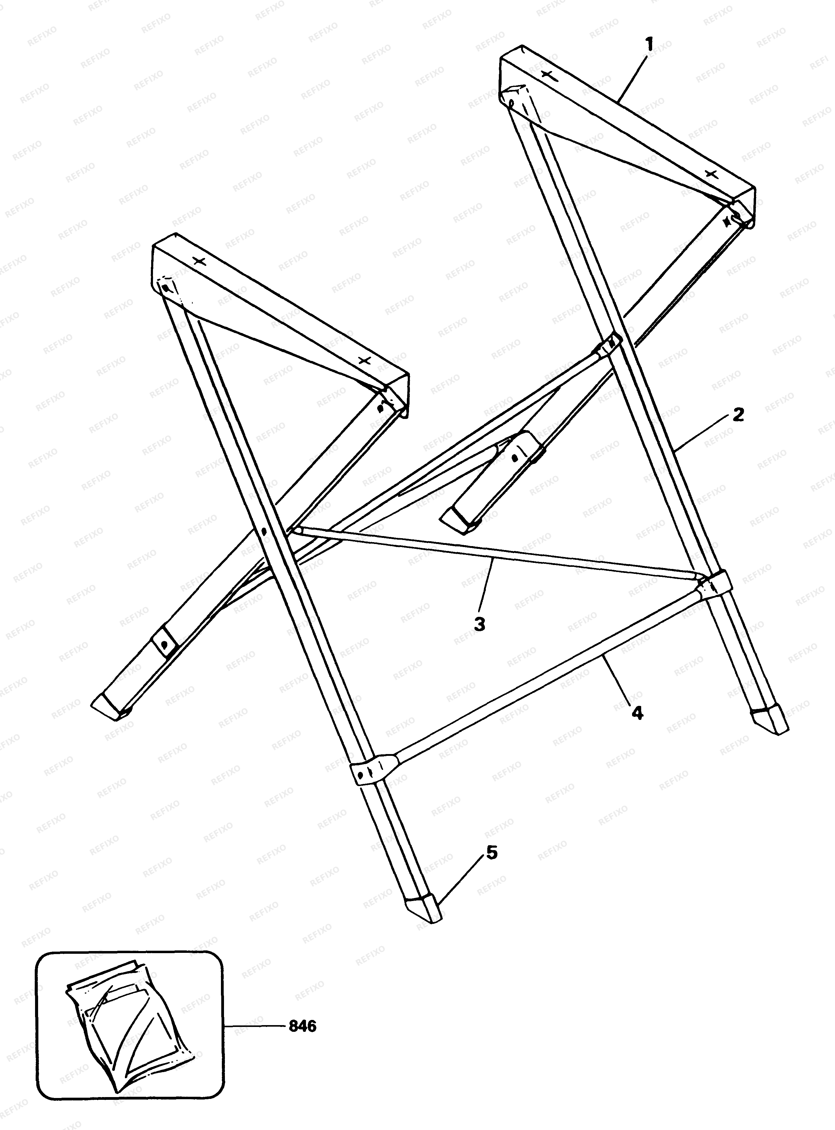 Black&Decker НЕЗАВИСИМЫЕ ОПОРЫ D2661 — схема запчастей