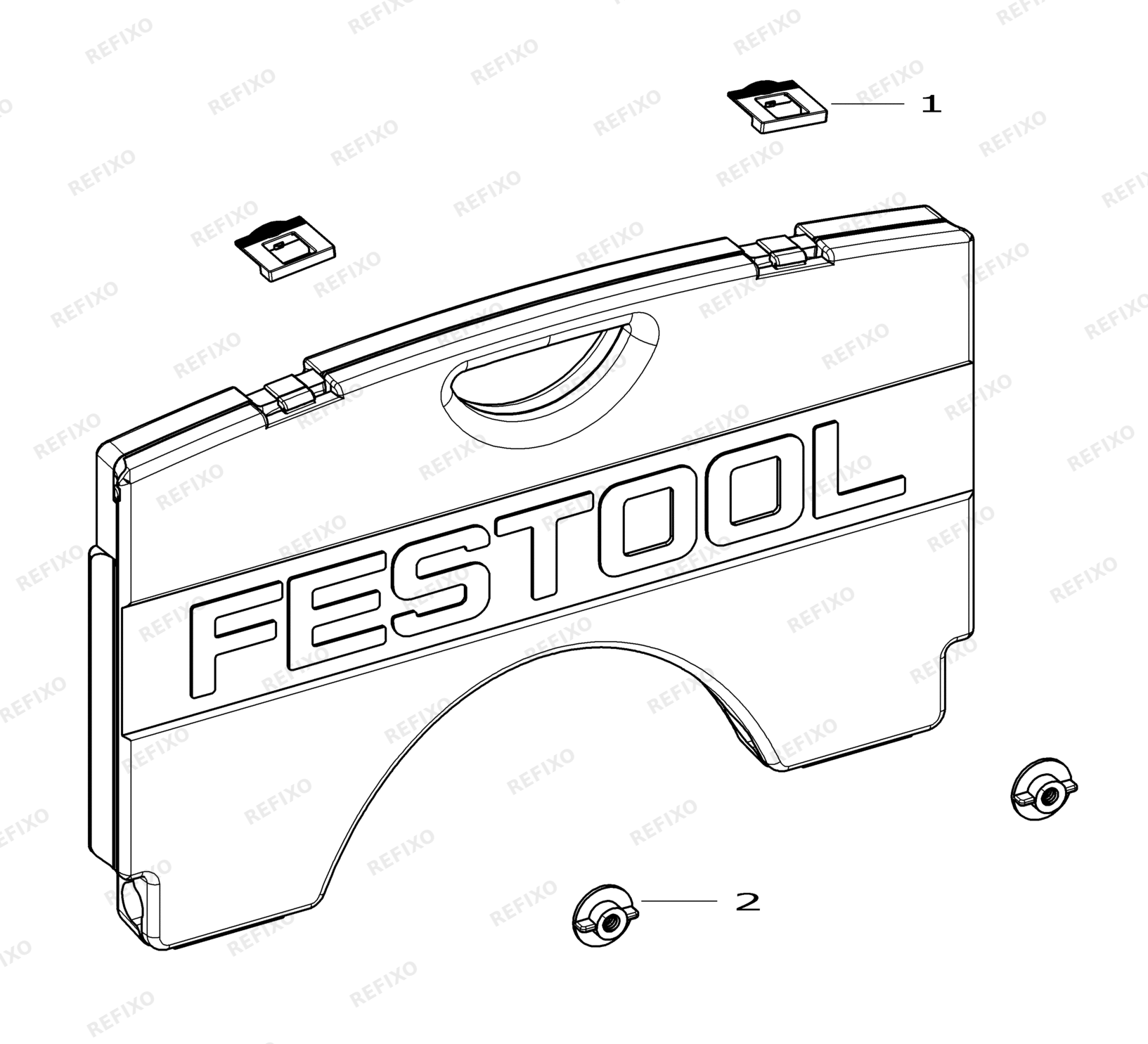 Деталировка Festool SÄGEBLATTGARAGE SGA 492228 — схема запчастей в разборе