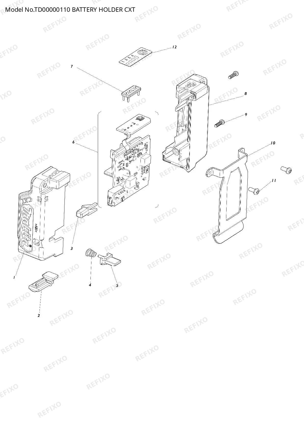 Деталировка MAKITA TD00000110 — схема запчастей в разборе
