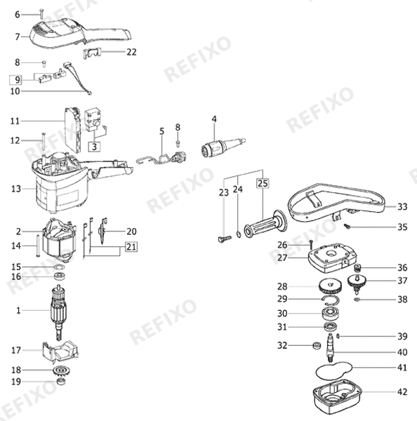 Деталировка Festool RW 1000 E - Rührwerk 570436 — схема запчастей в разборе
