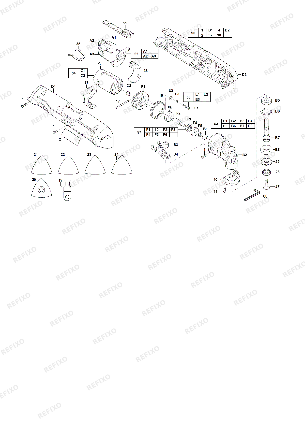 Деталировка MILWAUKEE C12MT 0 4933427180 4000427235 — схема запчастей в разборе