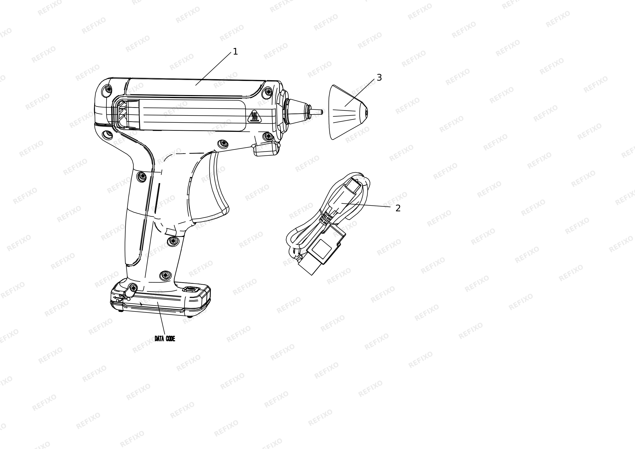 Black&Decker ПИСТОЛЕТ ДЛЯ СКЛЕИВАНИЯ BCGL115 — схема запчастей