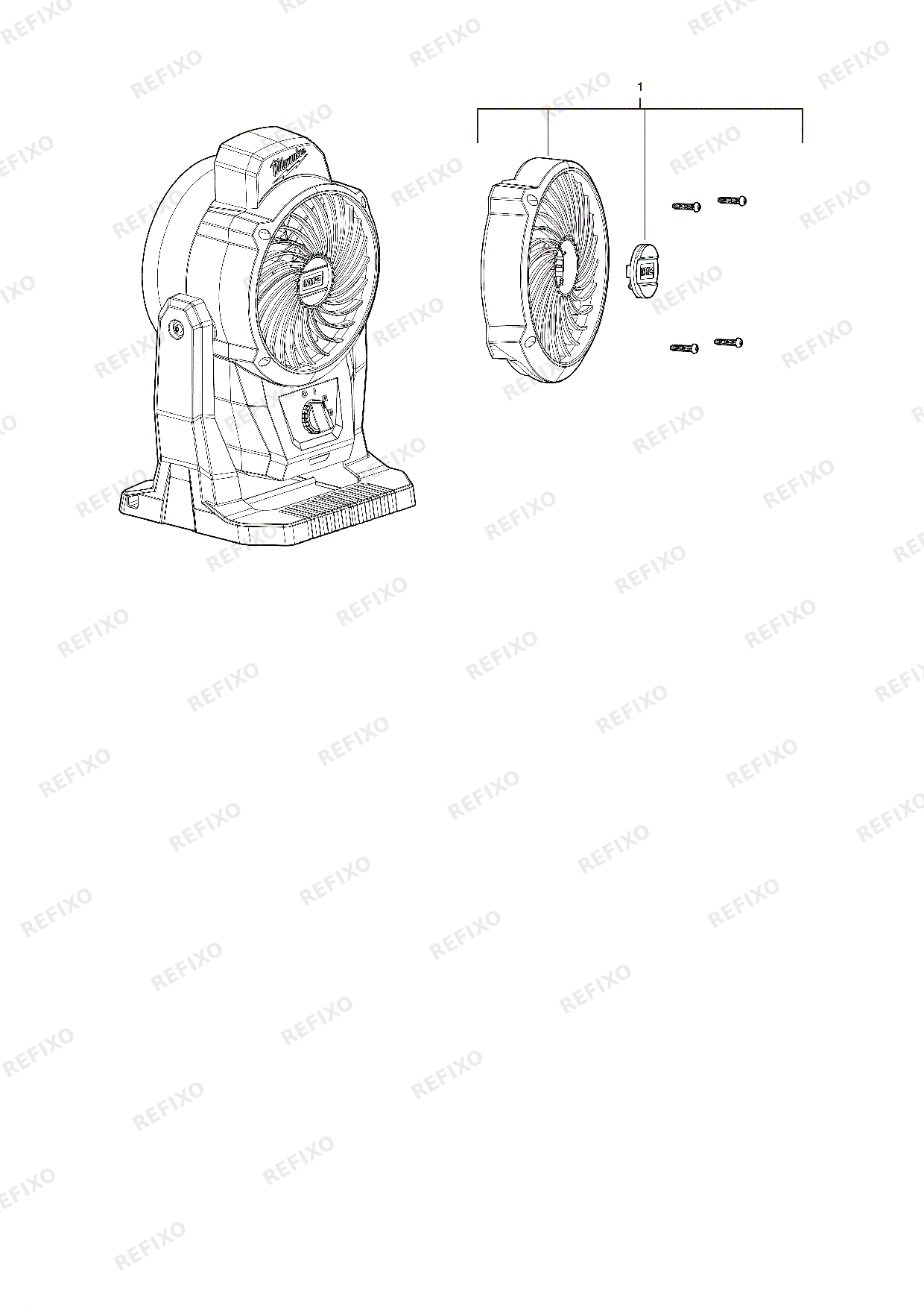 Деталировка MILWAUKEE M12AF 0 4933478228 4000483235 — схема запчастей в разборе