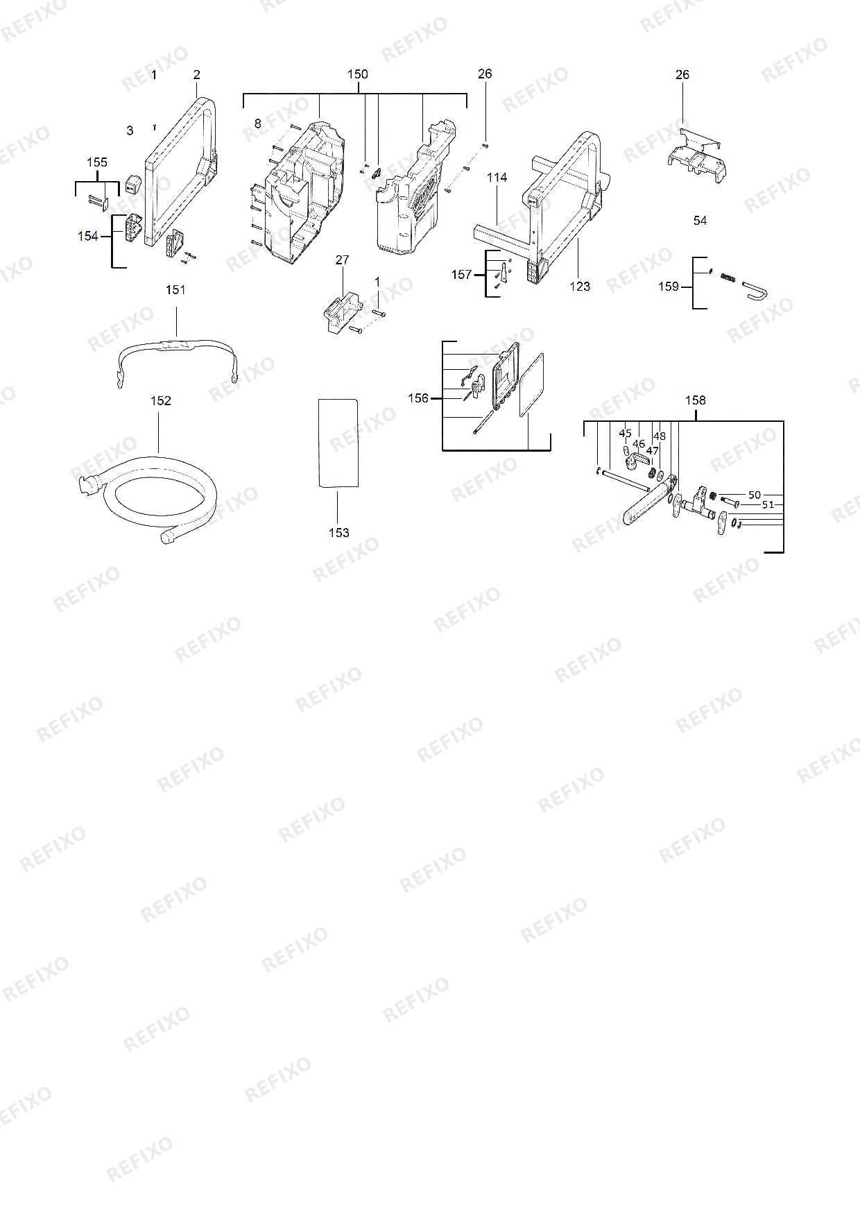 Деталировка MILWAUKEE M18FCSSM 0 4933478408 4000481052 — схема запчастей в разборе