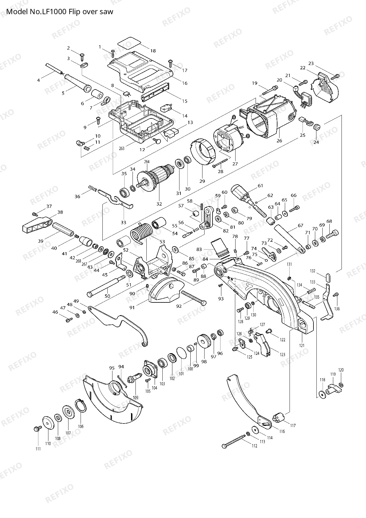 Деталировка MAKITA LF1000 — схема запчастей в разборе