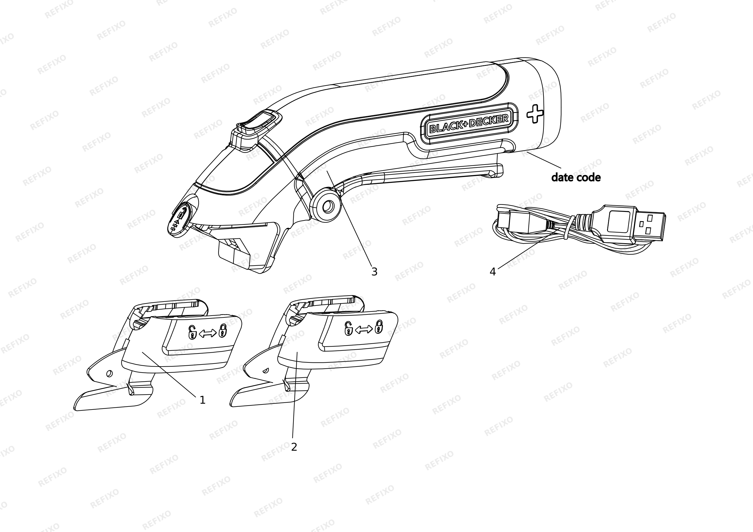 Black&Decker НОЖНИЦЫ BCSC115 — схема запчастей