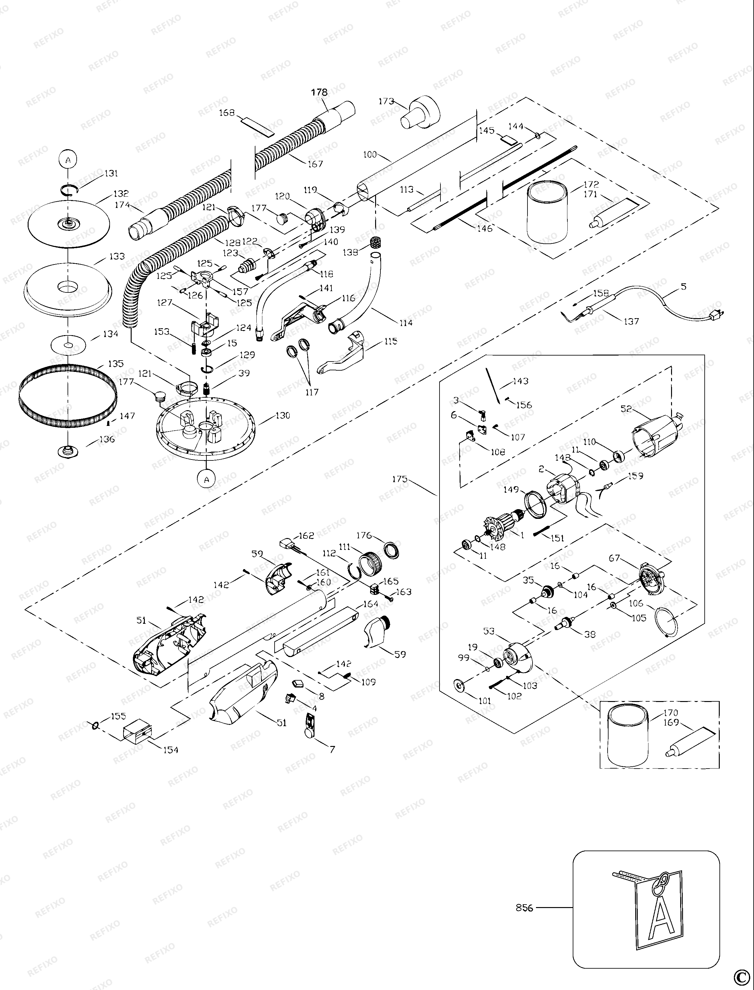 Black&Decker ДИСКОВЫЙ ШЛИФОВАЛЬНЫЙ СТАНОК 7800 — схема запчастей