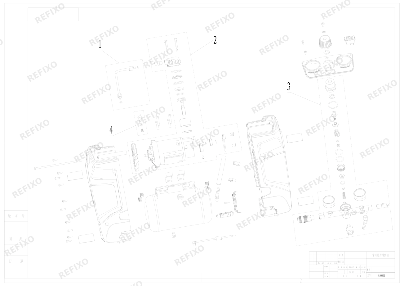 Деталировка Greenworks 4100802_Exploded view — схема запчастей в разборе