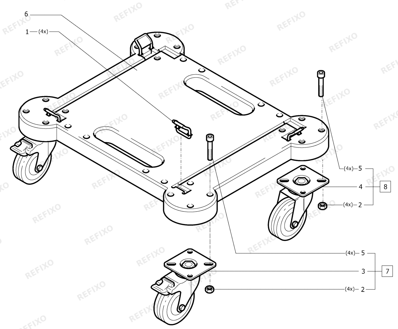 Деталировка Festool Rollbrett 492388 — схема запчастей в разборе