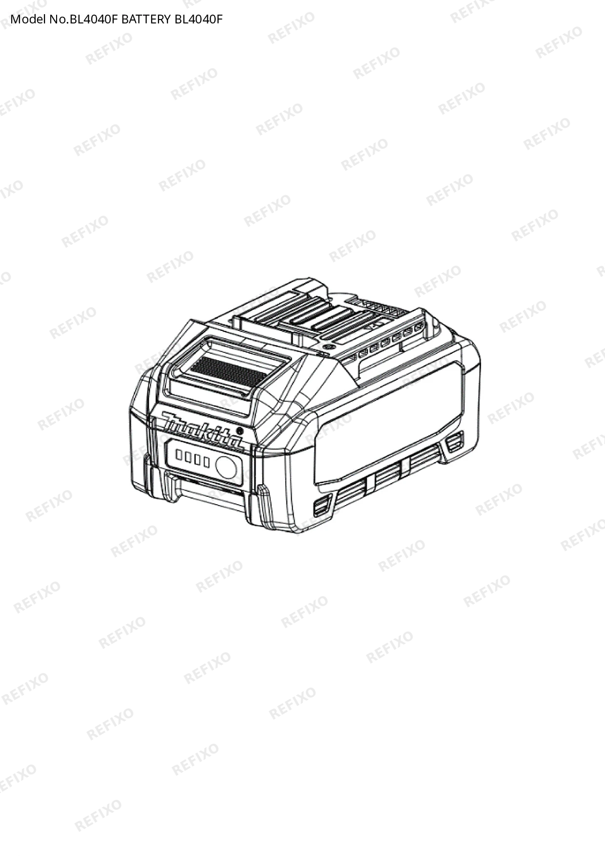 Деталировка MAKITA BL4040F — схема запчастей в разборе
