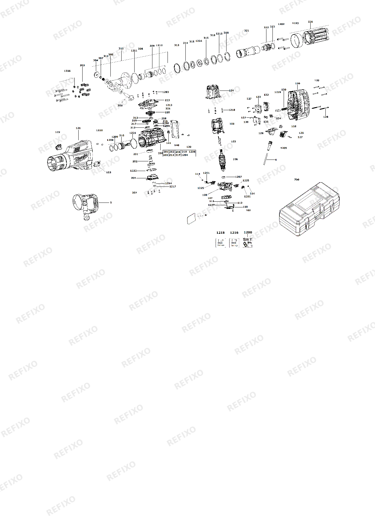 Деталировка MILWAUKEE K1530H IN2 4933464117 4000455920 — схема запчастей в разборе