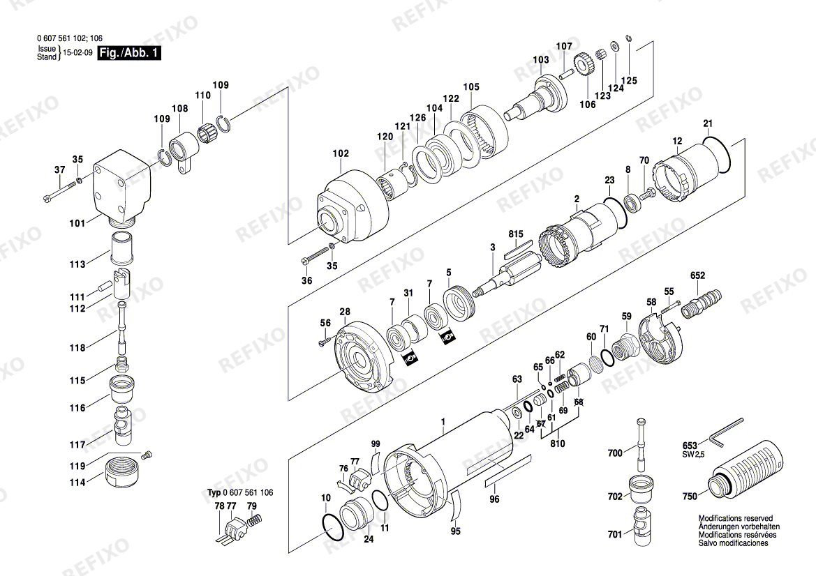 Деталировка Bosch Pw-Nager 400 WATT-SERIE (0 607 561 106) — схема запчастей в разборе