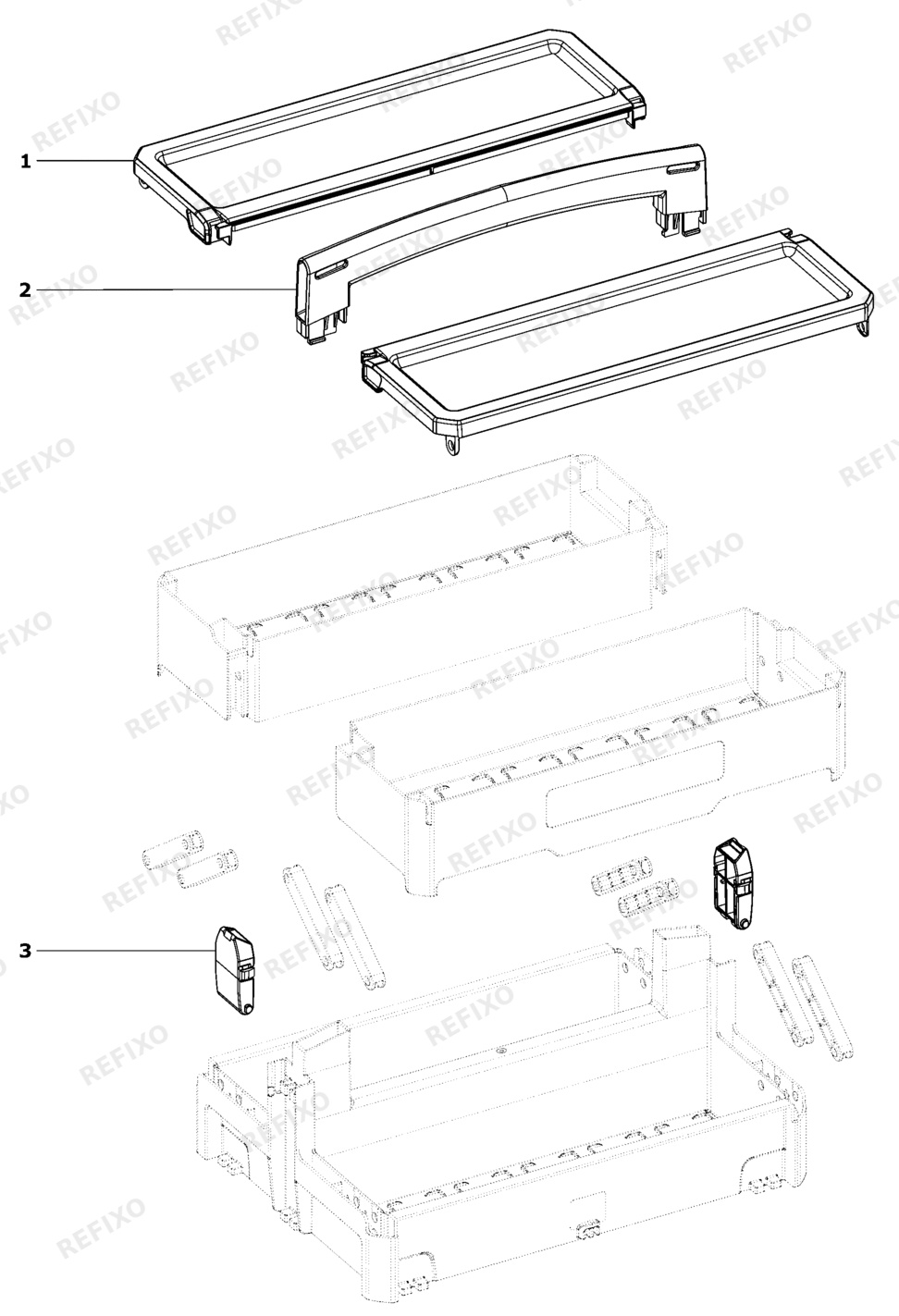 Деталировка Festool SYS-StorageBox - SYS-StorageBox SYS-SB 499901 — схема запчастей в разборе