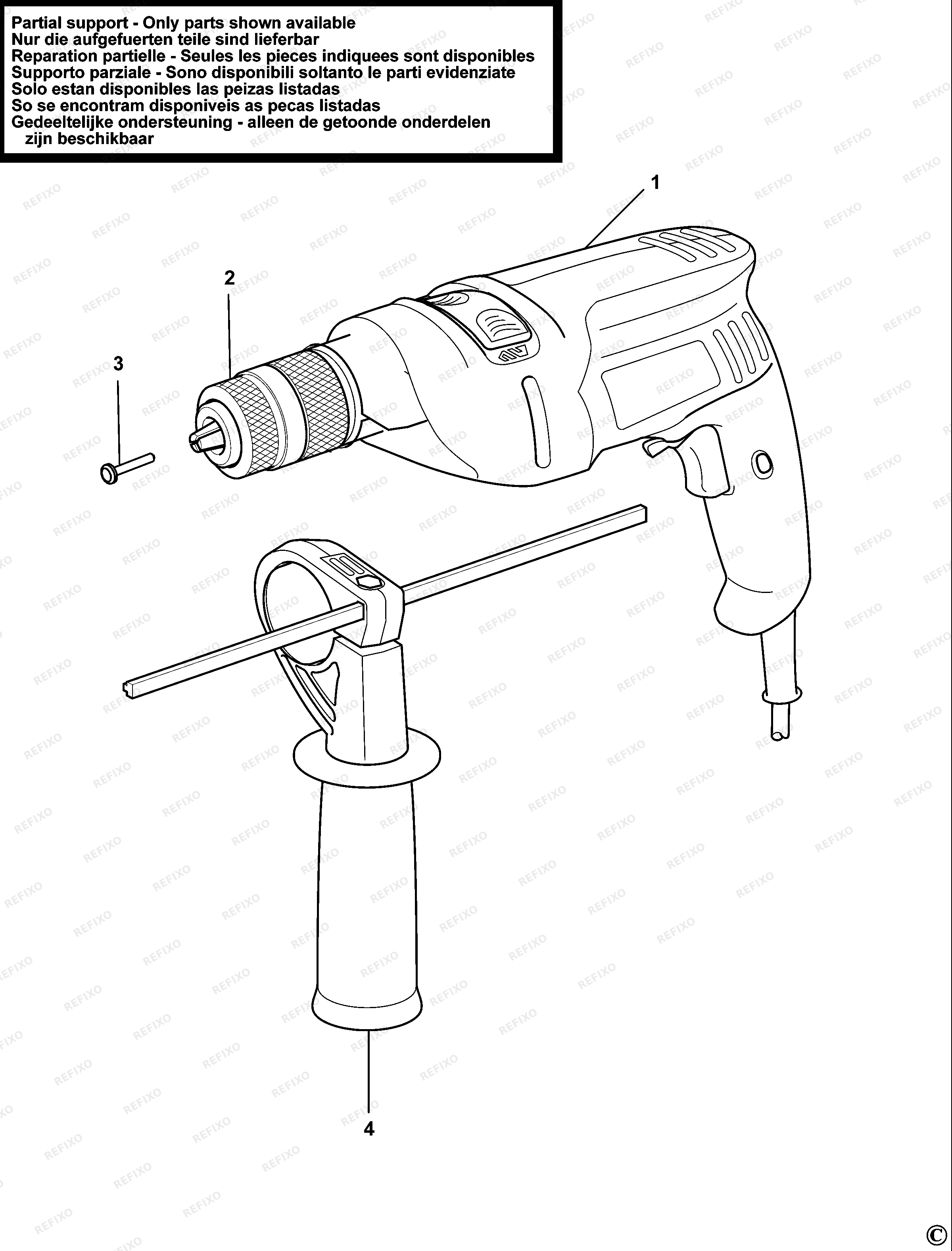 Black&Decker ДРЕЛЬ AST22XC — схема запчастей