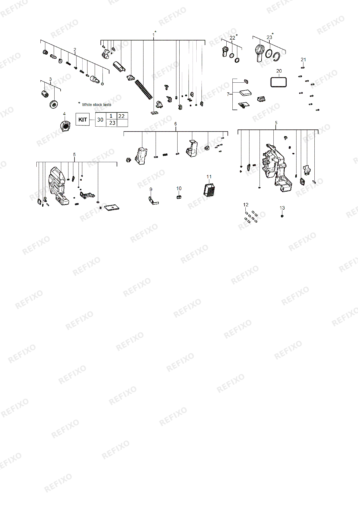 Деталировка MILWAUKEE M18FCDDEXL 0 4933478507 4000483628 — схема запчастей в разборе