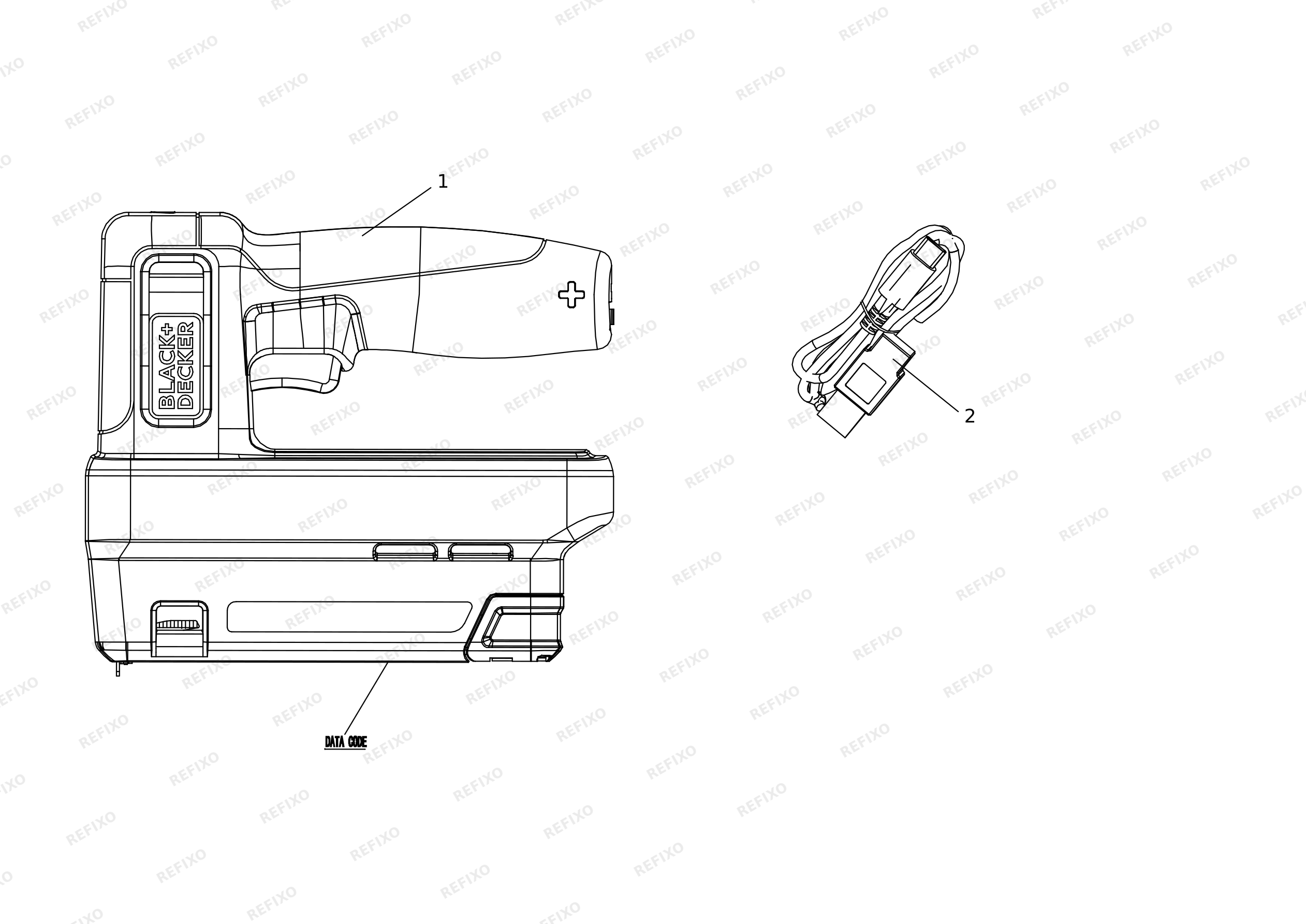 Black&Decker СКОБОЗАБИВАТЕЛЬ BCN115 — схема запчастей