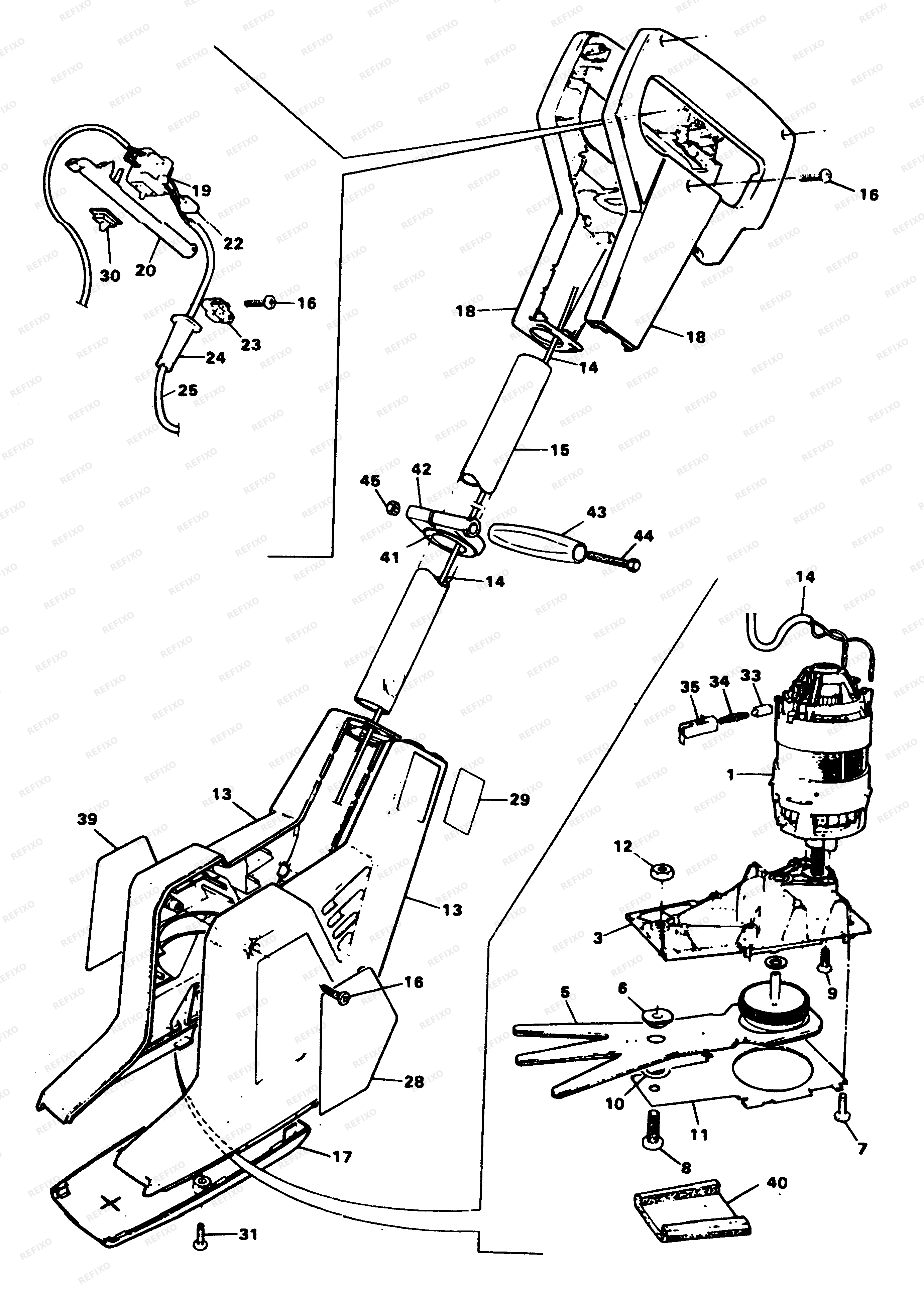 Black&Decker МОТОКУЛЬТИВАТОР GV100 — схема запчастей