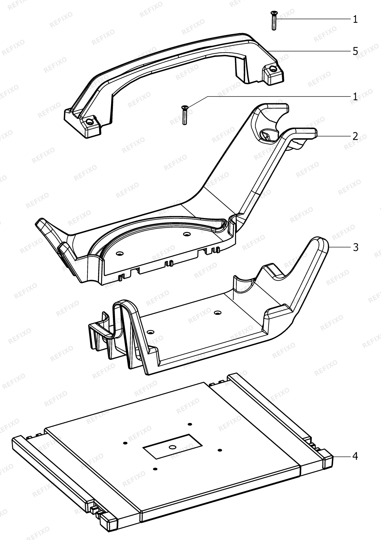 Деталировка Festool Werkzeughalter WHR CT - LHS 225 495017 — схема запчастей в разборе