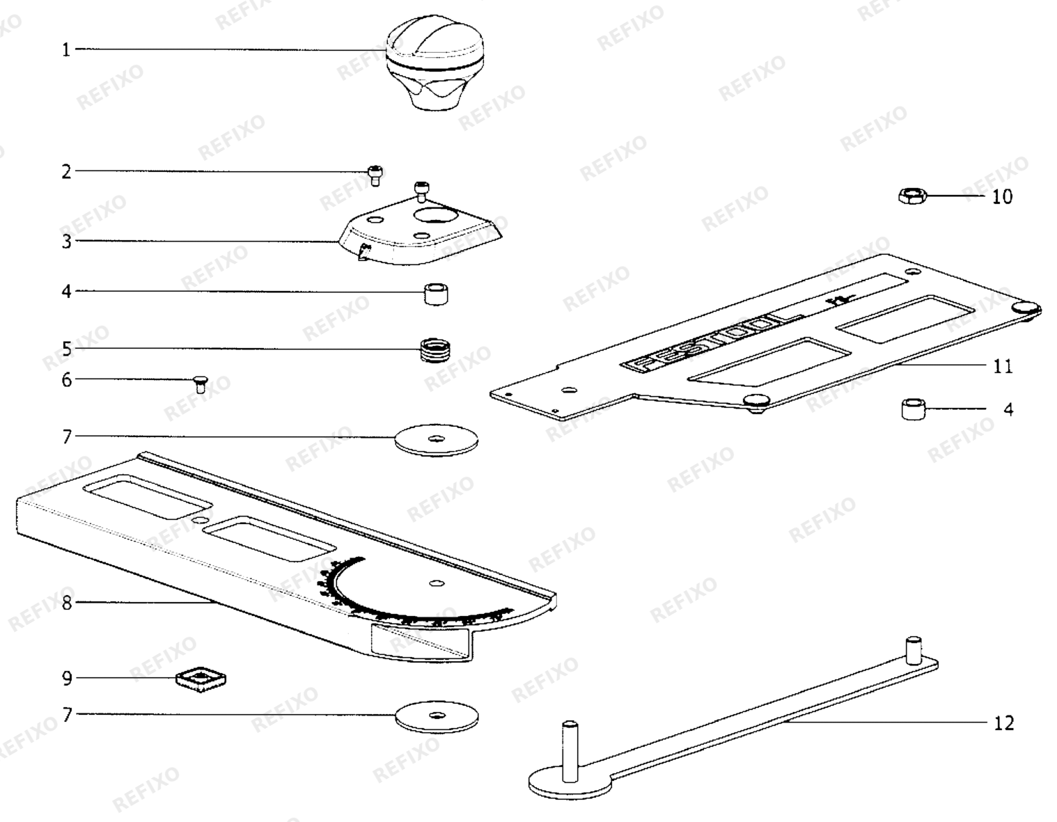 Деталировка Festool Kombischmiege FS-KS 491439 — схема запчастей в разборе