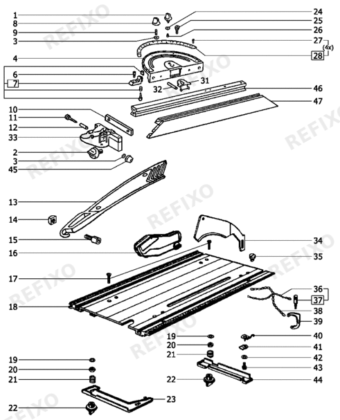 Деталировка Festool BASIS 2 A 484710 — схема запчастей в разборе