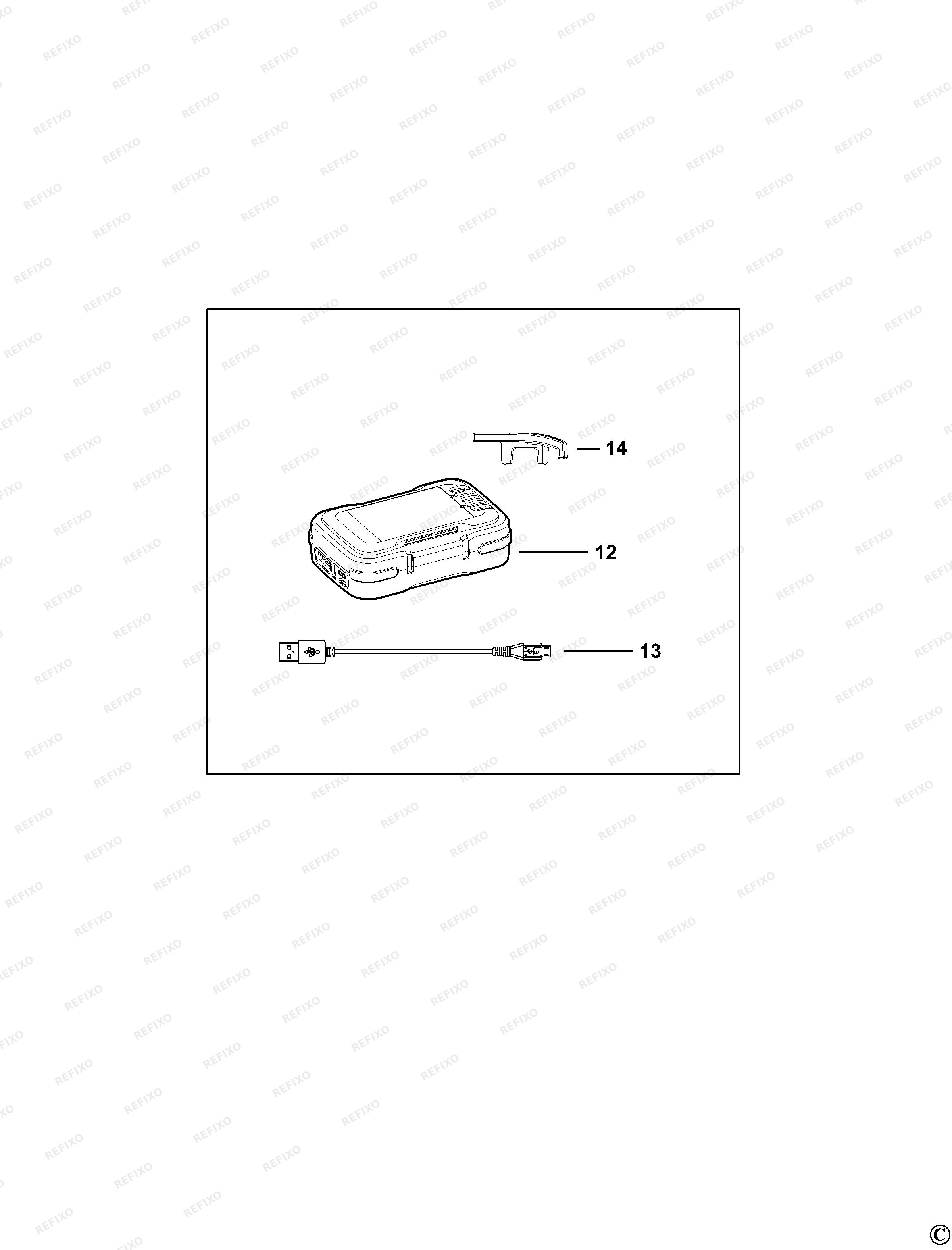 Black&Decker АККУМУЛЯТОРНАЯ БАТАРЕЯ BDCB12B — схема запчастей