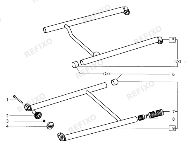 Деталировка Festool CS 50 KB - Klappbeine 492245 — схема запчастей в разборе